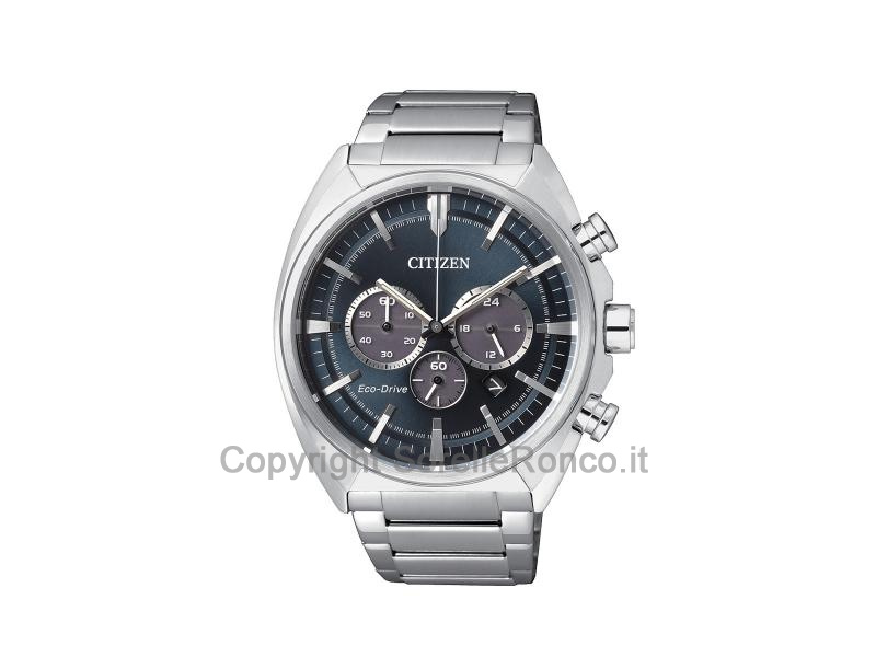 OROLOGIO CITIZEN CRONO ACCIAIO-BLU 43MM