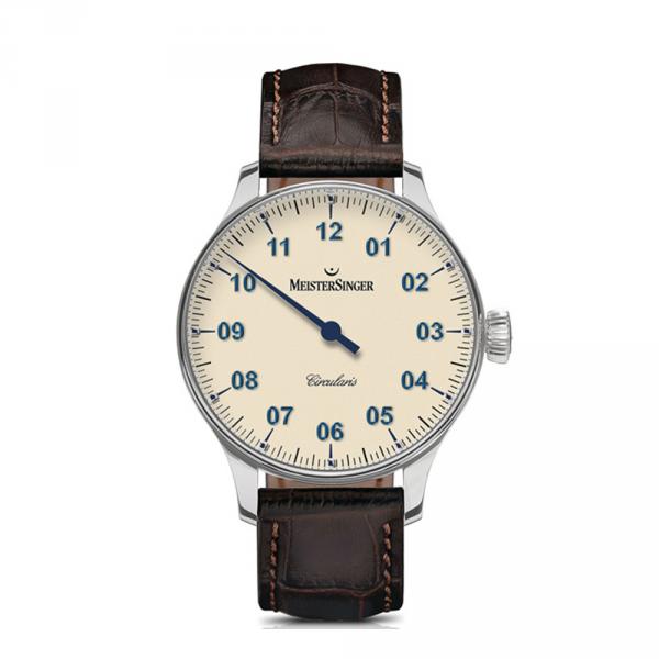 CC303 - Meistersinger Circularis Manuale 43mm Avorio Pelle