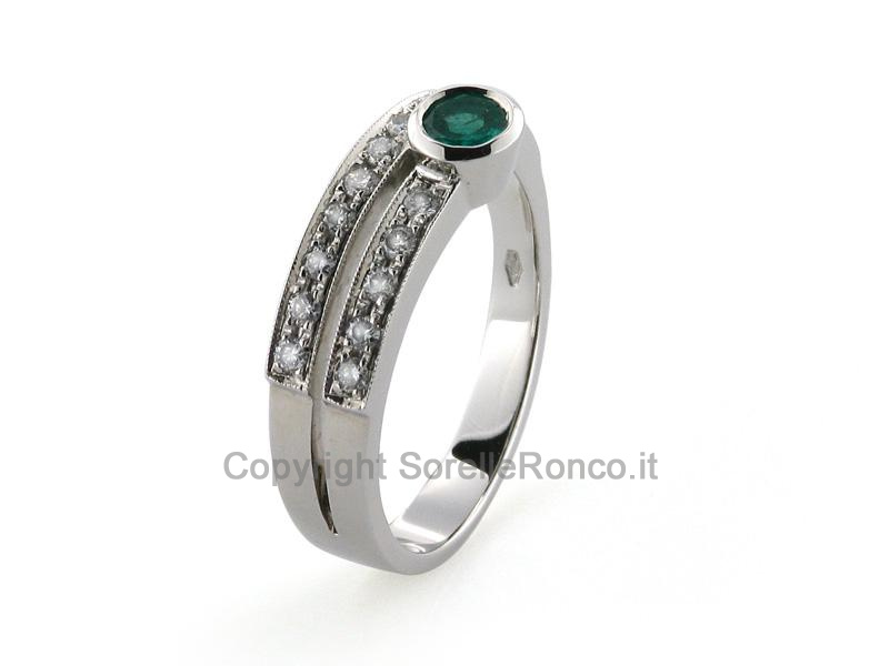 ANELLO SERPENTINA CON SMERALDO