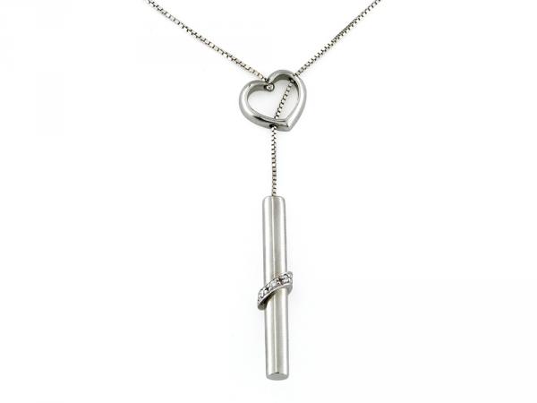 CF00074 - Collana Lariat Oro Zirconi 
