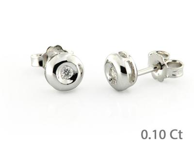 Orecchini in Oro con Diamanti 0.10 Ct