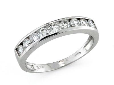 Anello Rivera Oro Bianco  con Diamanti 0,64 Ct