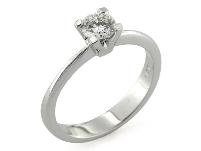 Anello Oro e Diamante Solitario ct. 0.27