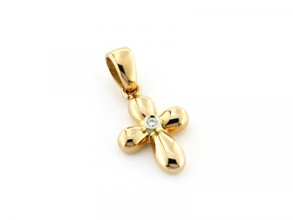 CF00243 - Croce in Oro Rosa
