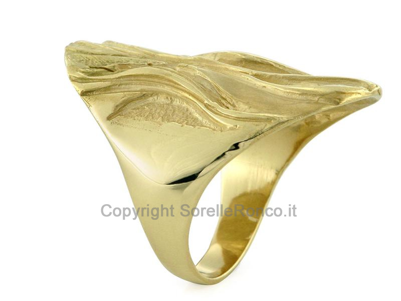 ANELLO DESIGN IN ORO GIALLO 18 KT 