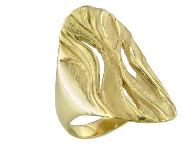 Anello design in Oro Giallo 18 Kt 