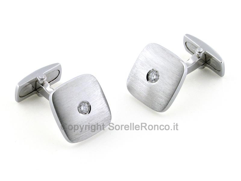 GEMELLI CAMICIA IN ORO E BRILLANTI