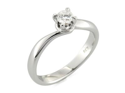 Anello Solitario con Diamante 0.35 Ct