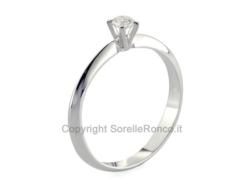 ANELLO FIDANZAMENTO ORO DIAMANTE CT.0.12