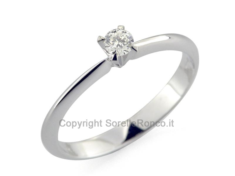 ANELLO FIDANZAMENTO ORO DIAMANTE CT.0.12