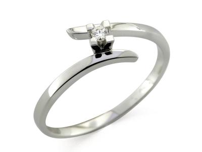 Anello Solitario Oro e Diamante 0.07 Ct