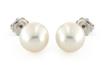Orecchini con  Perle di Acqua dolce ø 10.5 - 11 mm