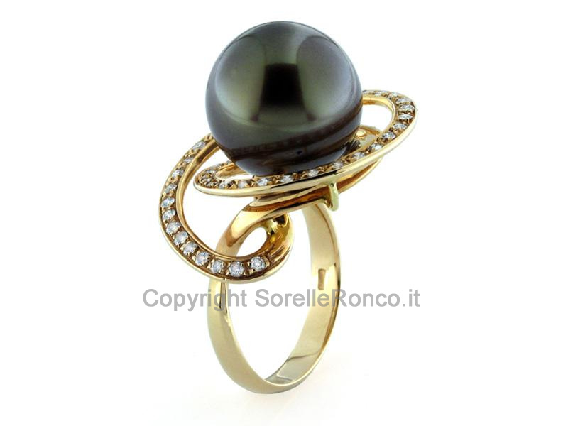 ANELLO SPIRALE PERLA BROWN 