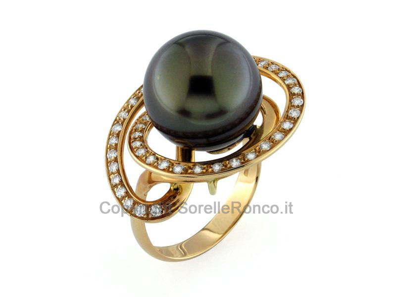 ANELLO SPIRALE PERLA BROWN 