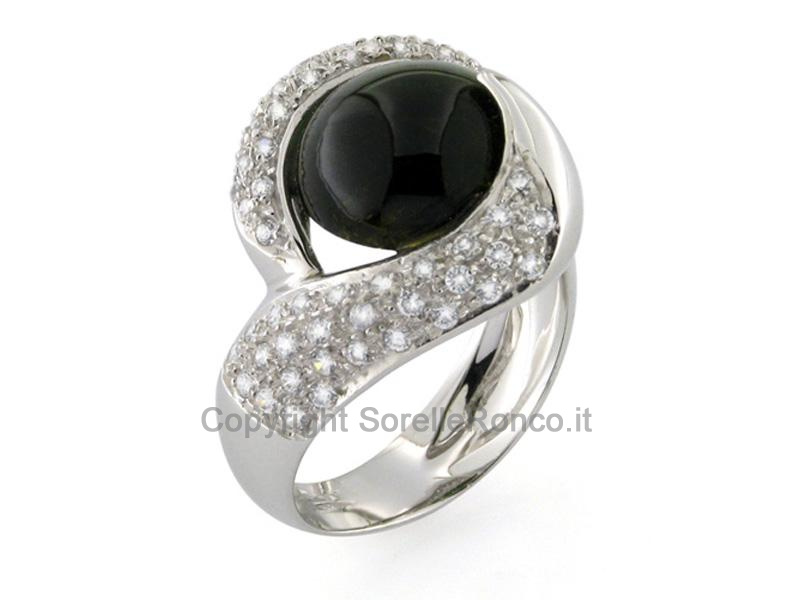 ANELLO CON TORMALINA VERDE