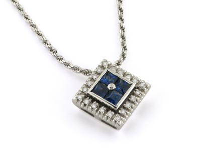 Collana con Zaffiri e Diamanti