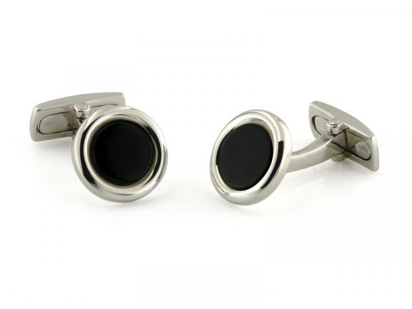 CF00421 - Coppia Gemelli Argento con Pietra Onice