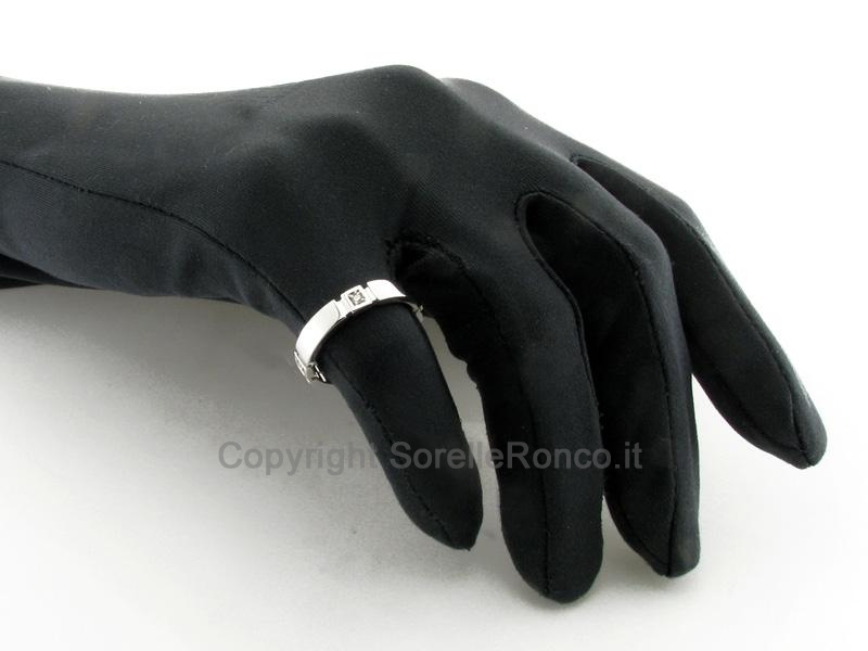 FEDE NUZIALE ORO CON DIAMANTI CT. 0.10