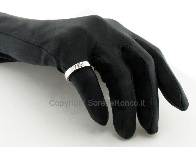 FEDE NUZIALE ORO CON DIAMANTE CT. 0.04