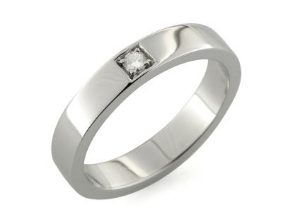 Fede Nuziale Oro con Diamante ct. 0.04