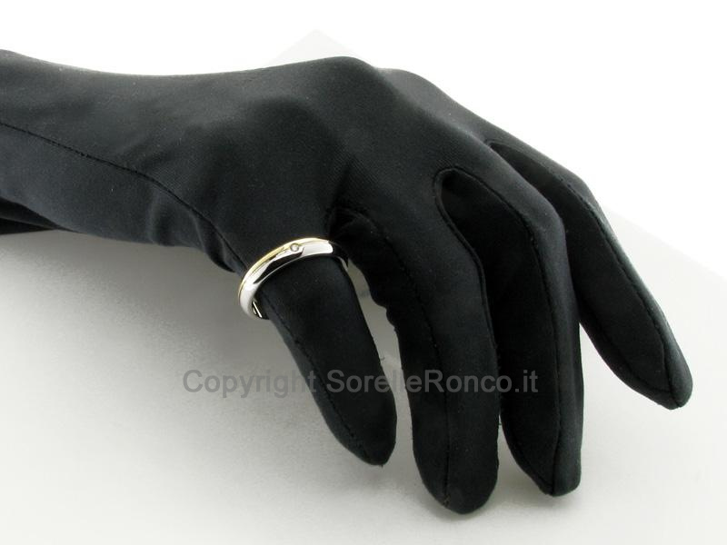 FEDE MATRIMONIALE CON DIAMANTE CT. 0.02