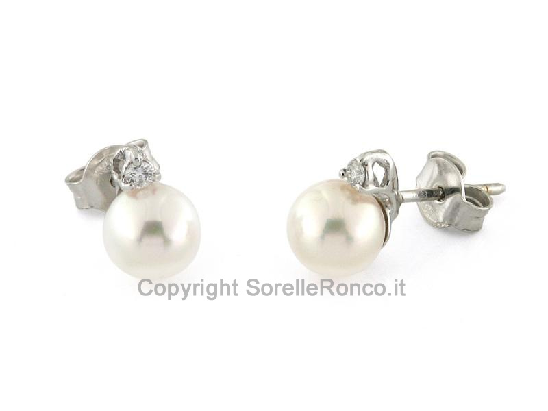 ORECCHINI PERLE Ø 6.5-7 MM 3 GRIFFE