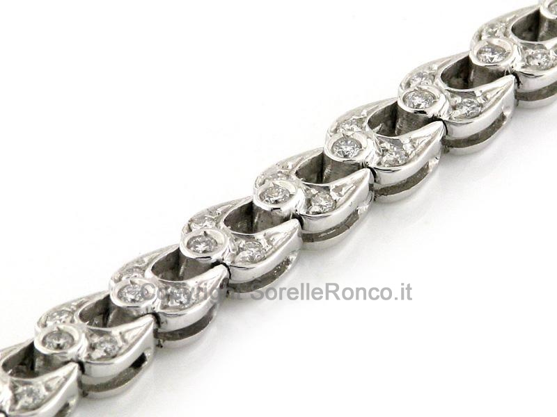 BRACCIALE TENNIS ORO E DIAMANTI CT 0.78