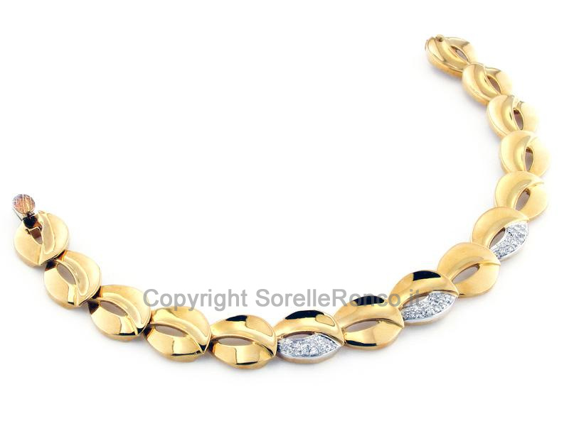 BRACCIALE ORO E DIAMANTI CT 0.38