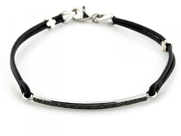 CF00569 - Braccialetto Oro e Diamanti Neri ct 0.23