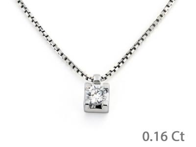 Puntoluce in Oro con Diamante 0.16 Ct