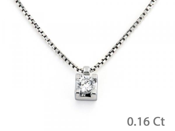 CF00572 - Puntoluce in Oro con Diamante 0.16 Ct