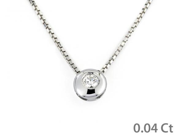 CF00575 - Puntoluce Oro Bianco e Diamante 0.04 Ct