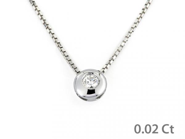 CF00576 - Puntoluce Oro Bianco e Diamante 0.02 Ct