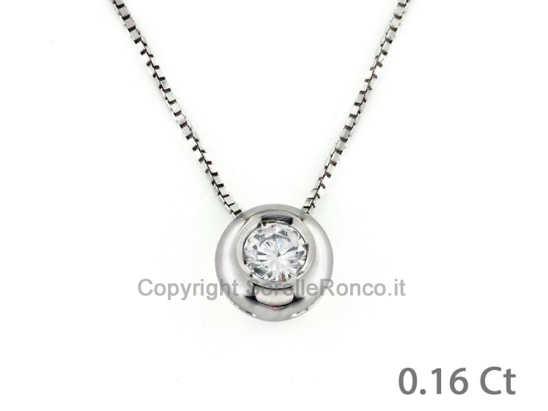 PUNTOLUCE IN ORO CON DIAMANTE CT. 0.16