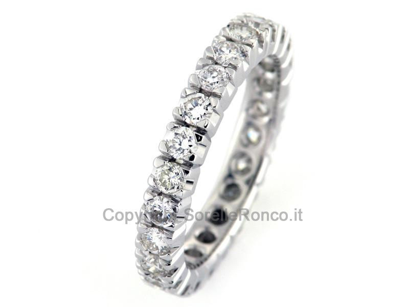 ETERNITY ORO BIANCO E DIAMANTI BRILLANTI