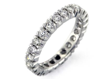Eternity Oro Bianco e Diamanti Brillanti