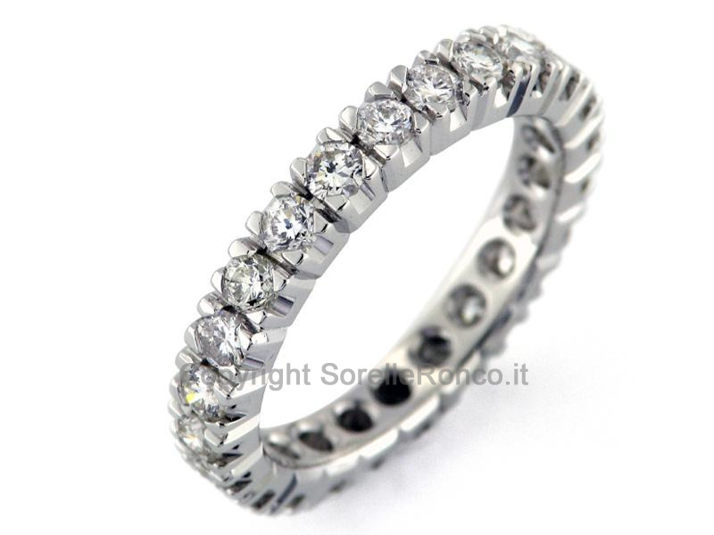 ETERNITY ORO BIANCO E DIAMANTI BRILLANTI