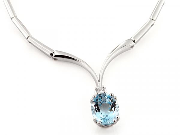 CF00609 - Collana Semirigida con Acquamarina