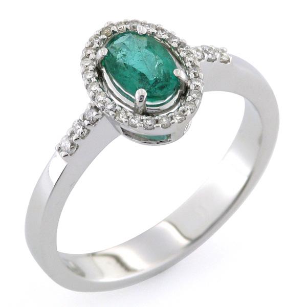 CF00631 - Anello Smeraldo con Diamanti
