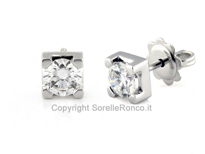 ORECCHINI PUNTO LUCE DIAMANTI CT. 1.15