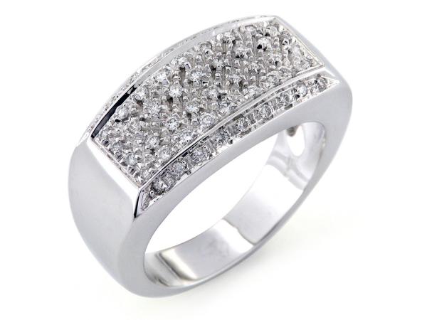 CF00773 - Anello a Fascia con Diamanti ct. 0.41