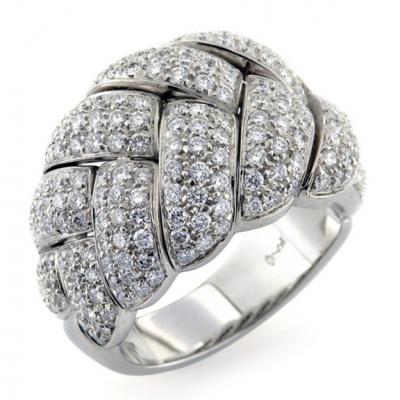 Anello Damiani Treccia in Oro e Diamanti