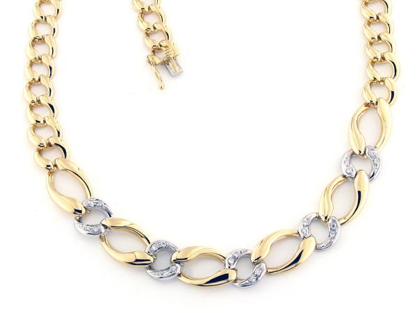 CF00786 - Collier in Oro con Diamanti ct 0.25