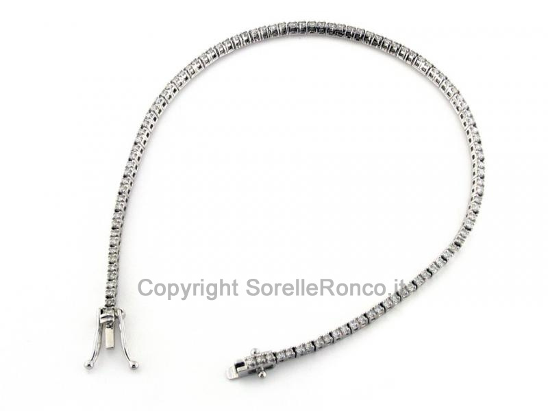 BRACCIALE TENNIS CON DIAMANTI 1.08 CT