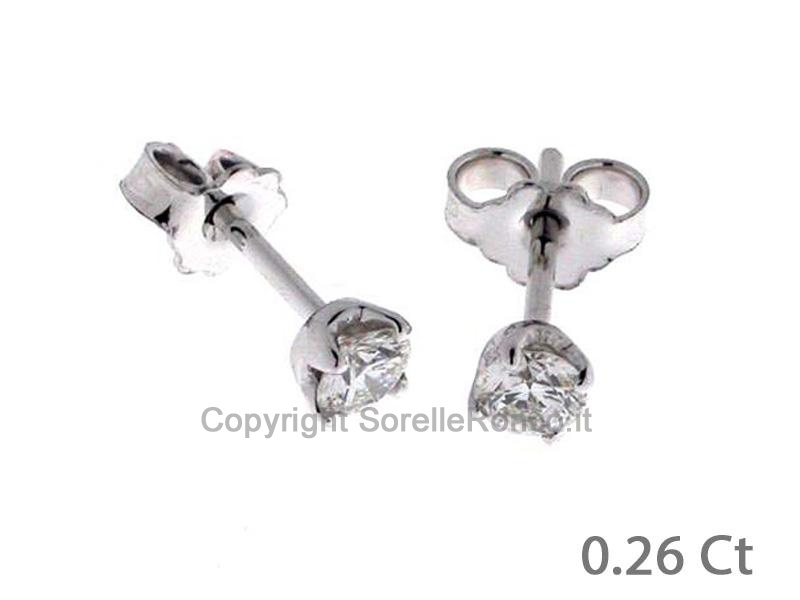 ORECCHINI IN ORO CON DIAMANTI CT. 0.26