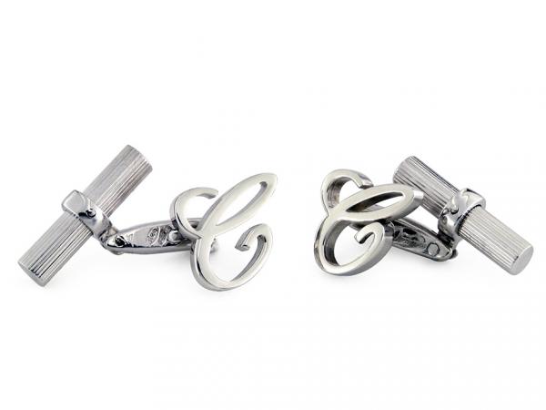 CF00910-C - Gemelli Argento e Lettera C in Argento