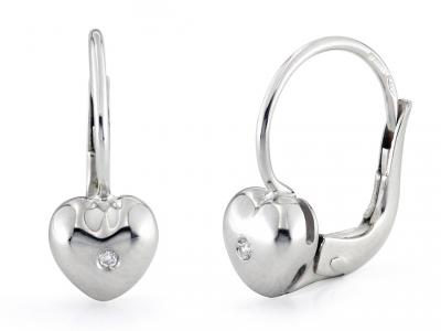 Orecchini Cuore con Diamanti