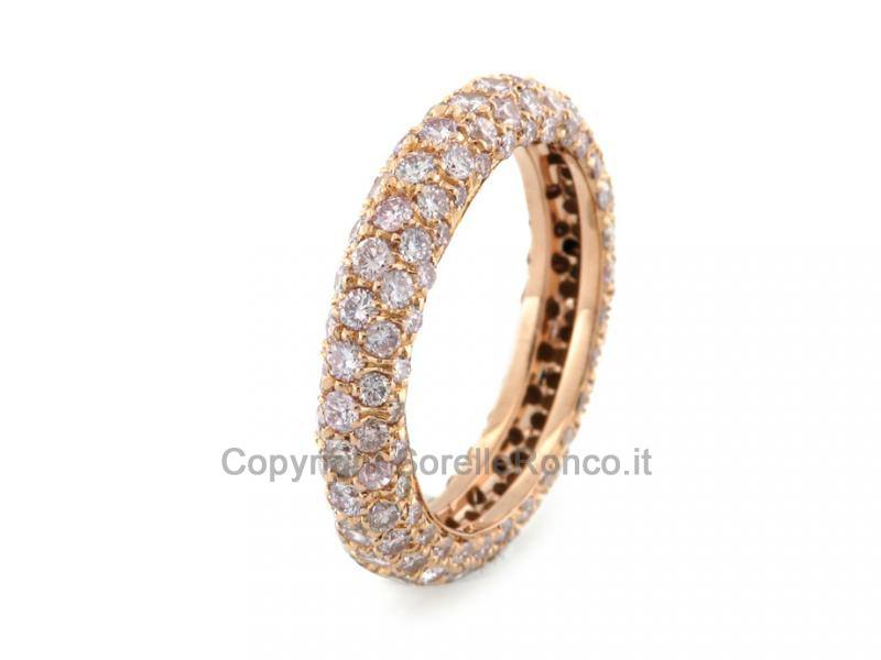 ETERNITY ORO ROSA CON DIAMANTI 2.30 CT