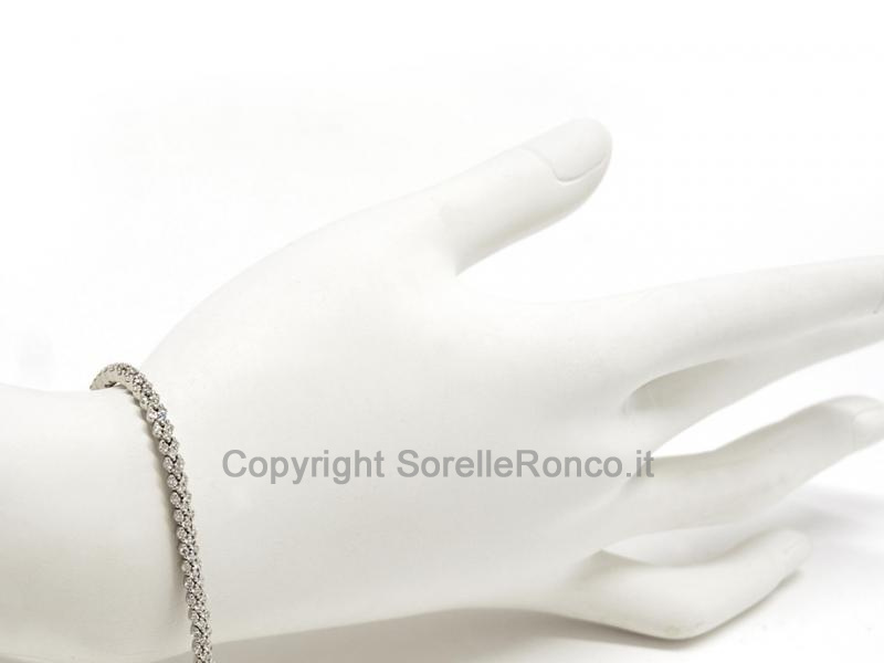 BRACCIALE TENNIS CON DIAMANTI 3.36 CT