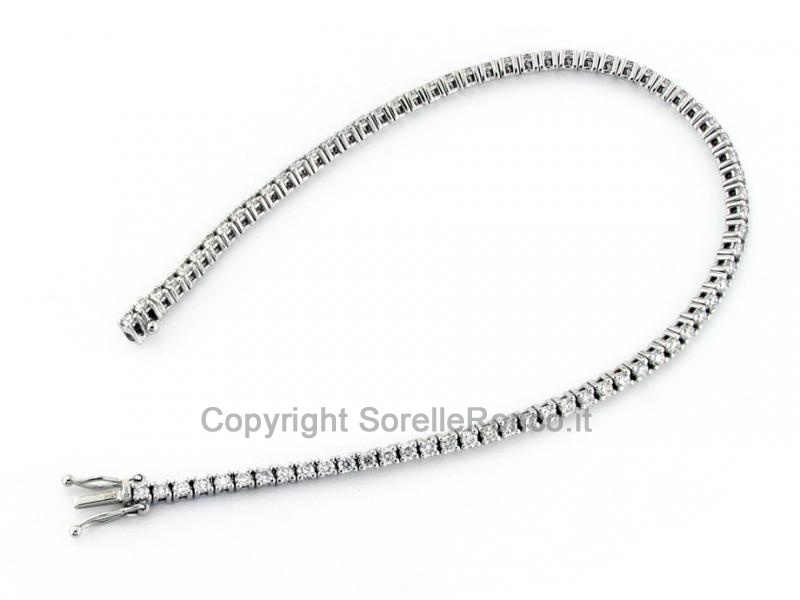 BRACCIALE TENNIS CON DIAMANTI 2.04 CT